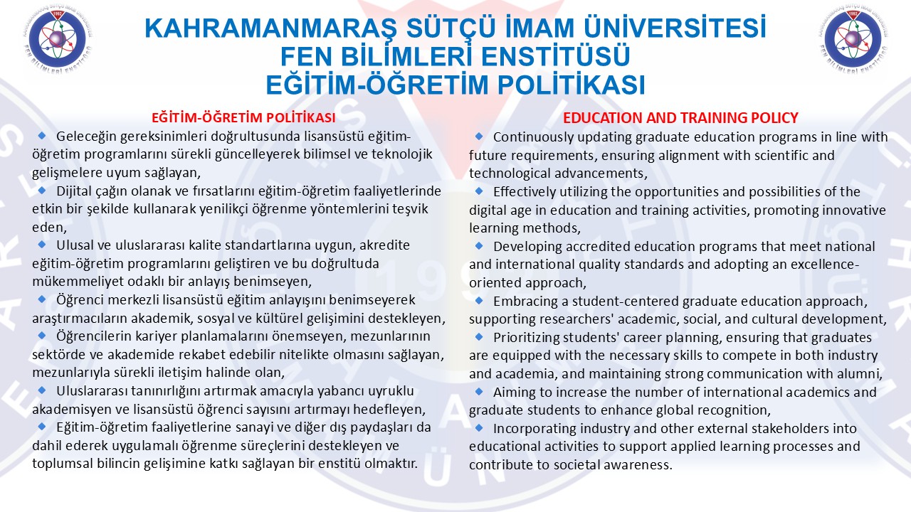 Eğitim-Öğretim Politikası